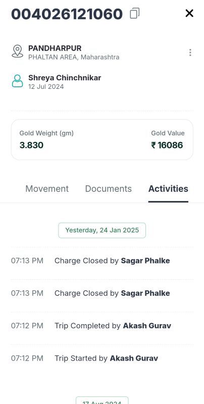 Complete Activity Log tracking in GLIMS